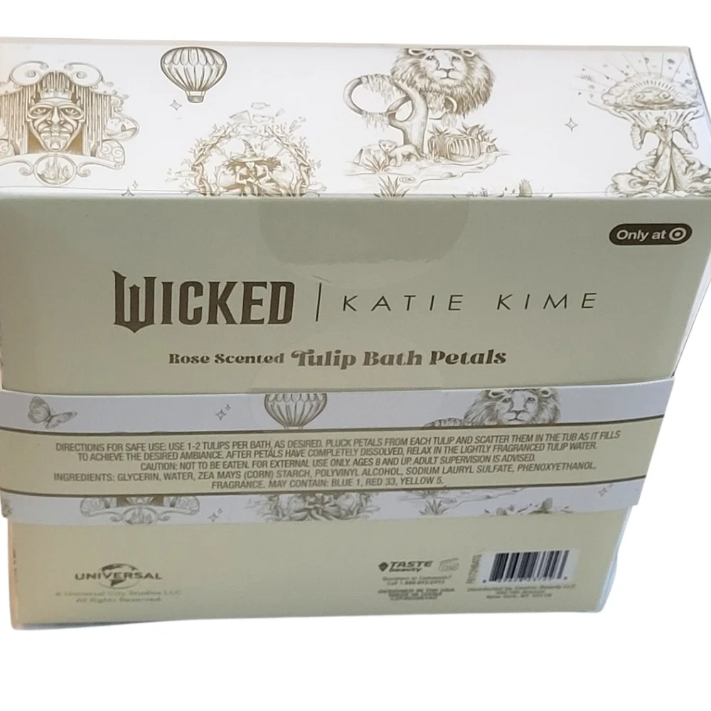 Wicked x Katie Kime Tulip Bath Petals Set Rose Scented Limited Edition Gift NWT
